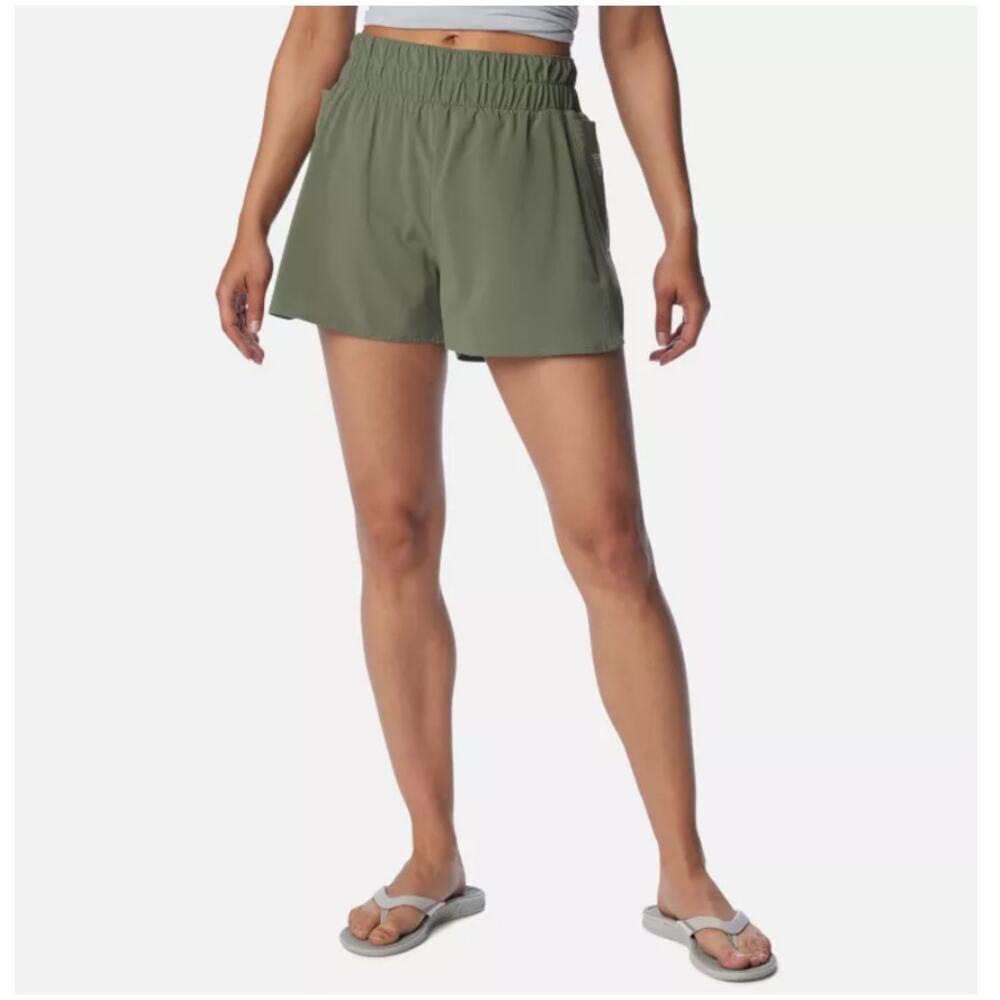 Columbia Women’s Cypress Peach Fizz PFG Tidal Light Lined Shorts Size L